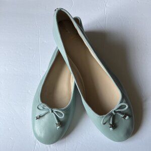 Sam Edelman Aqua Leather Flat Charm Shoes 11 NWOB